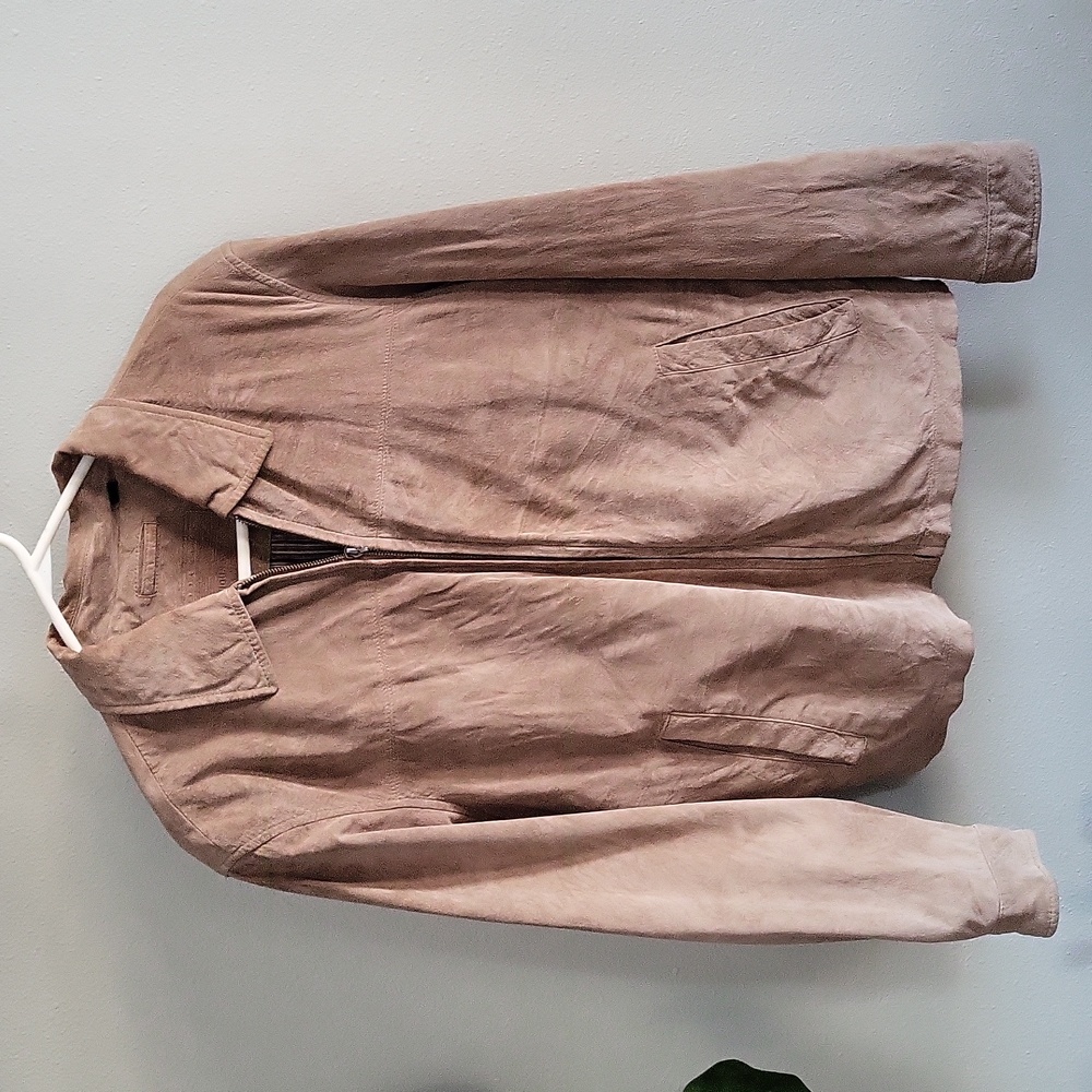 Men's Roundtree and Yorke Suede Jacket Medium